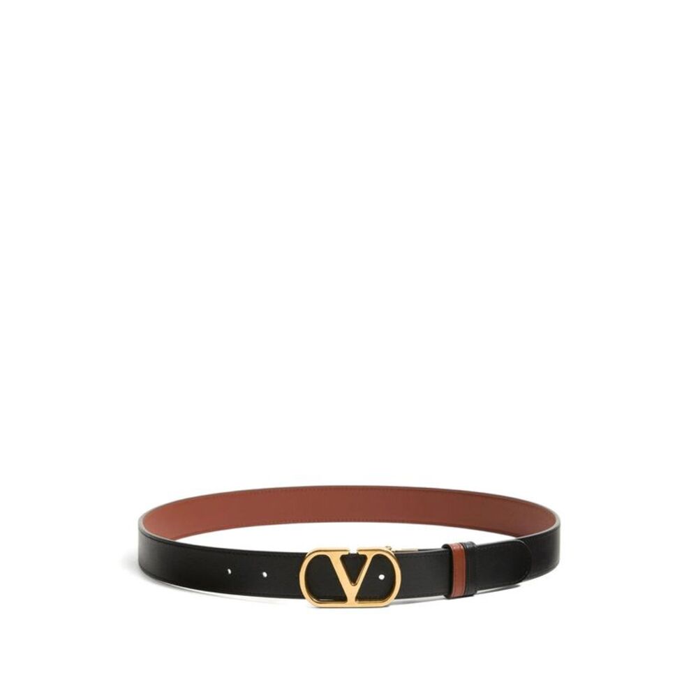 Cintura Reversibile Vlogo Signature In Vitello Lucido 30 Mm Women